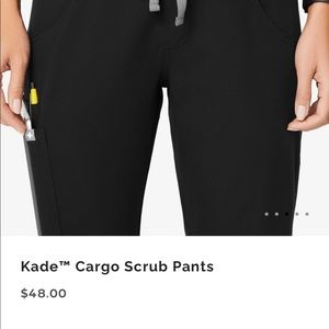 Figs black Kade Scrub pants.